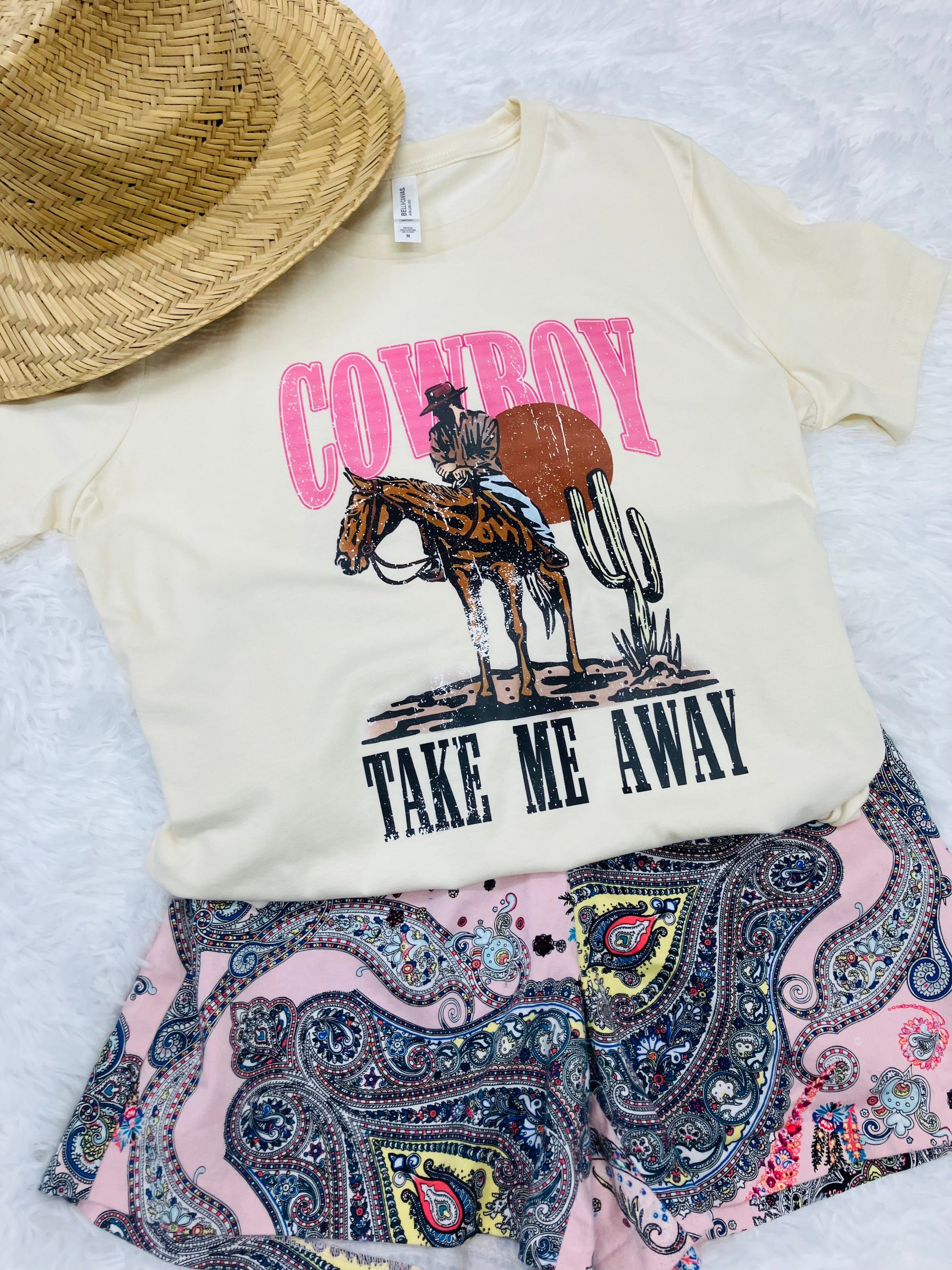 COWBOY TAKE ME AWAY TEE