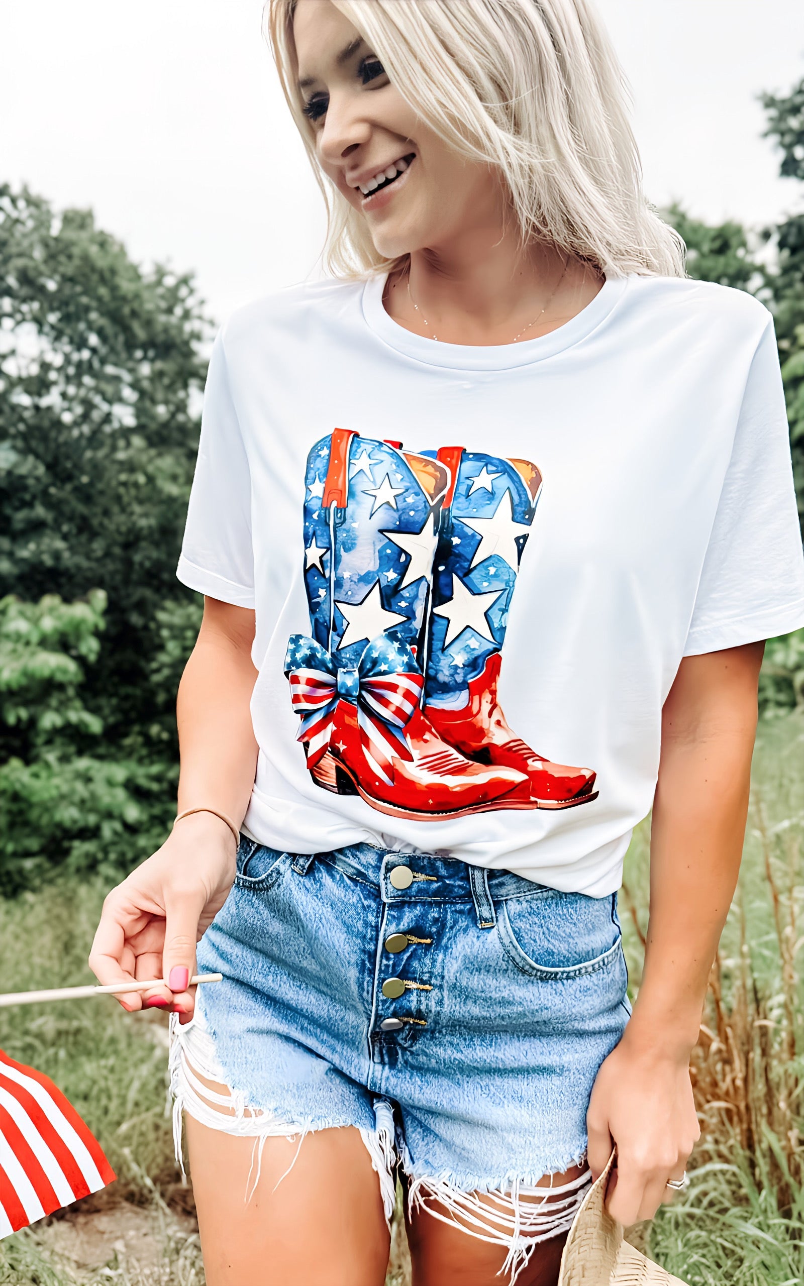 PATRIOTIC BOOTS TEE
