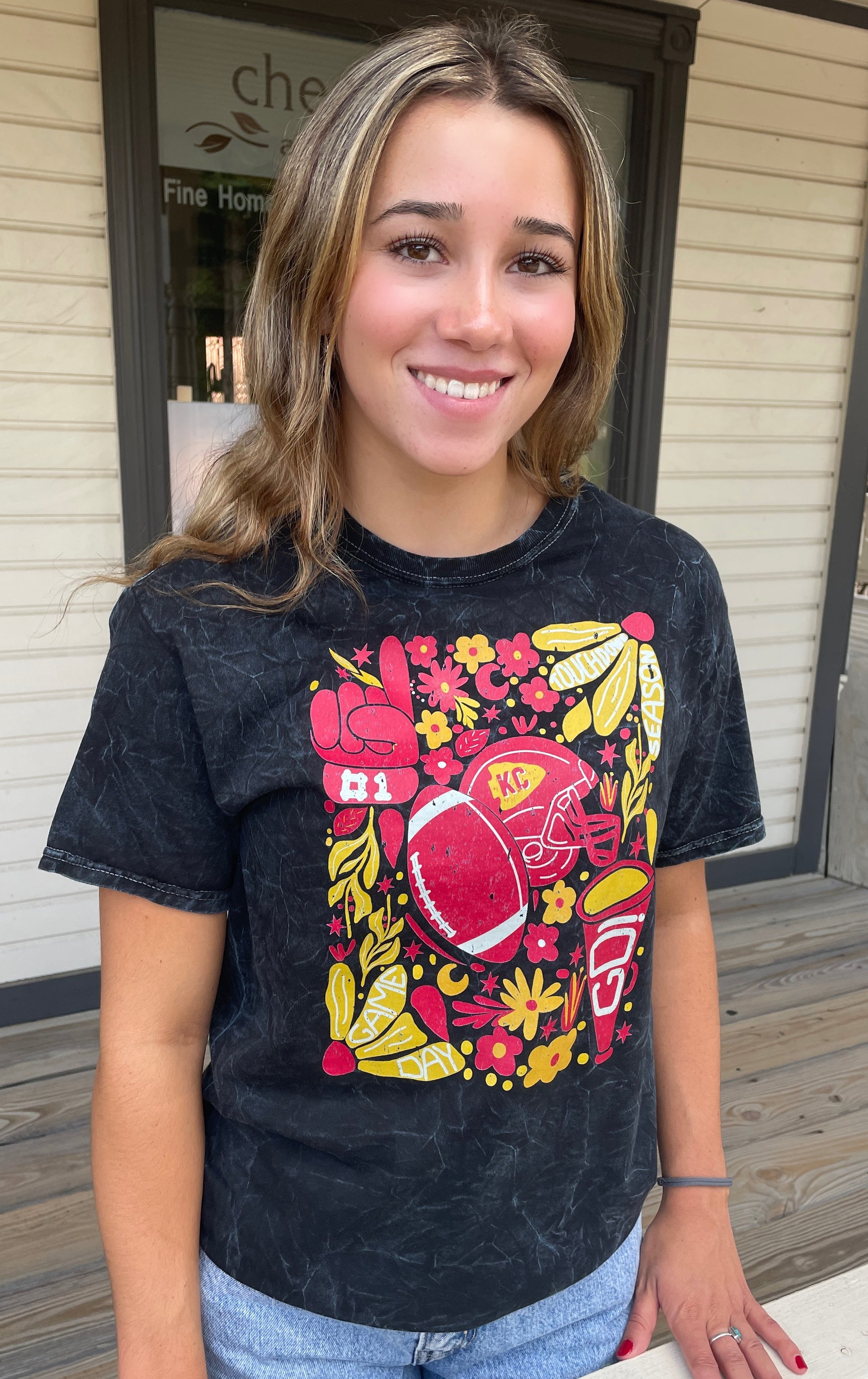 KC COLLAGE MINERAL WASH TEE