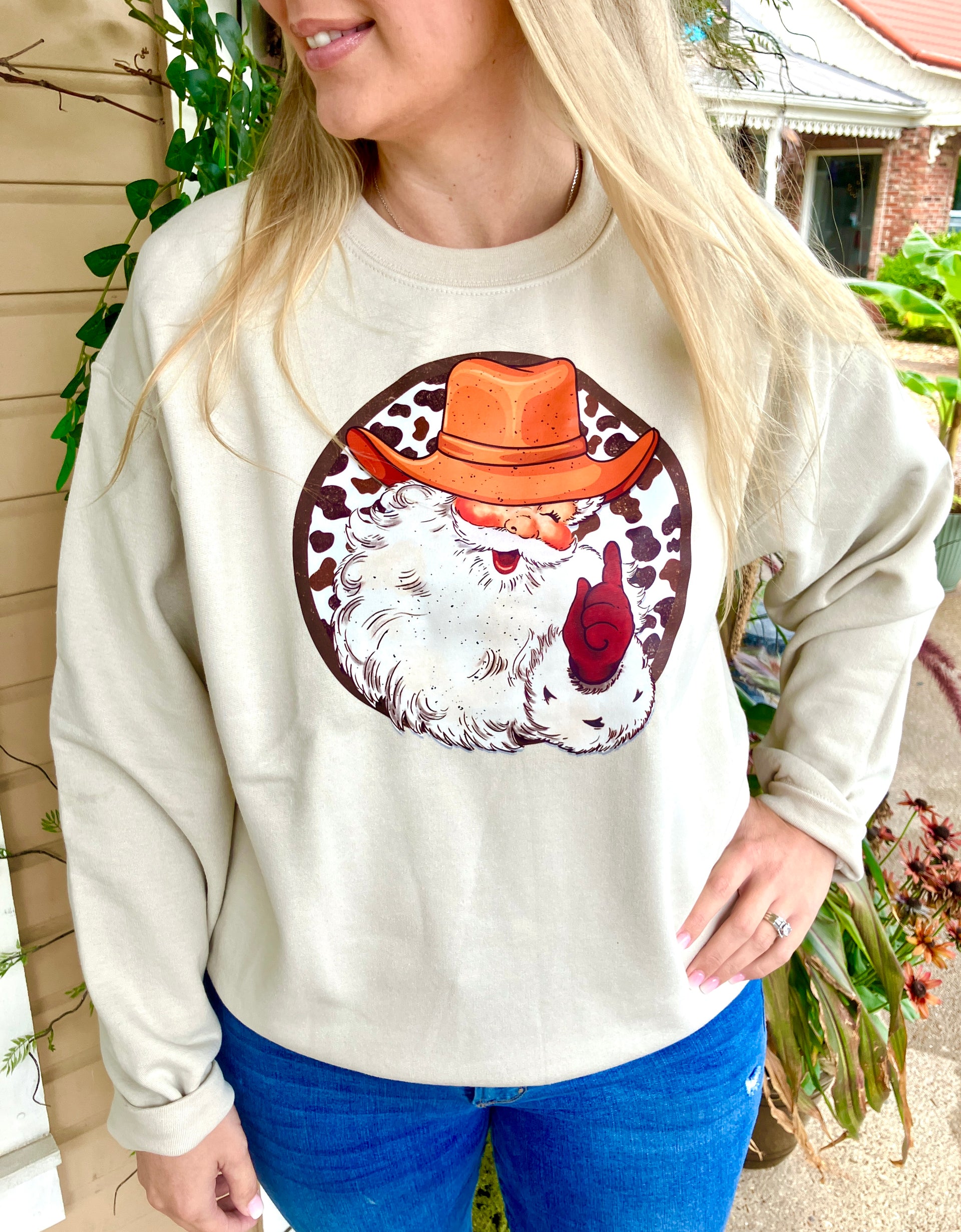 OLD TIME COUNTRY SANTA SWEATSHIRT