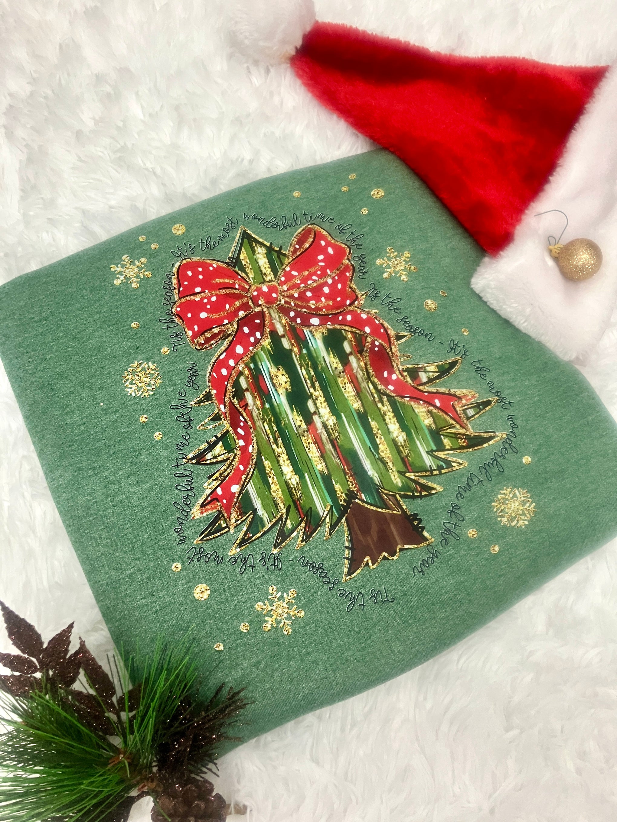 TIS THE SEASON CHRISTMAS TREE SWEATHSHIRT