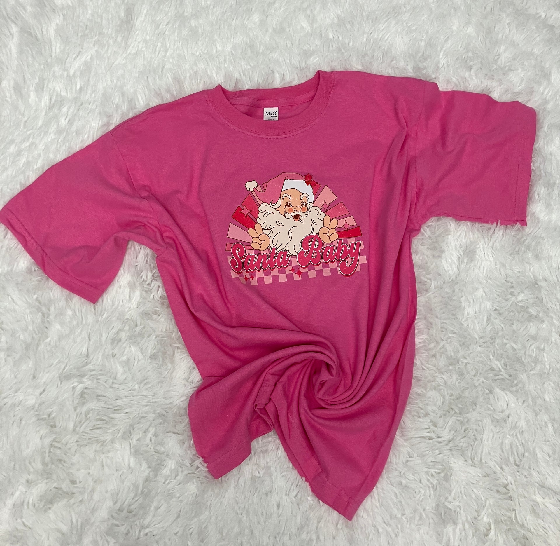 SANTA BABY PINK YOUTH TEE