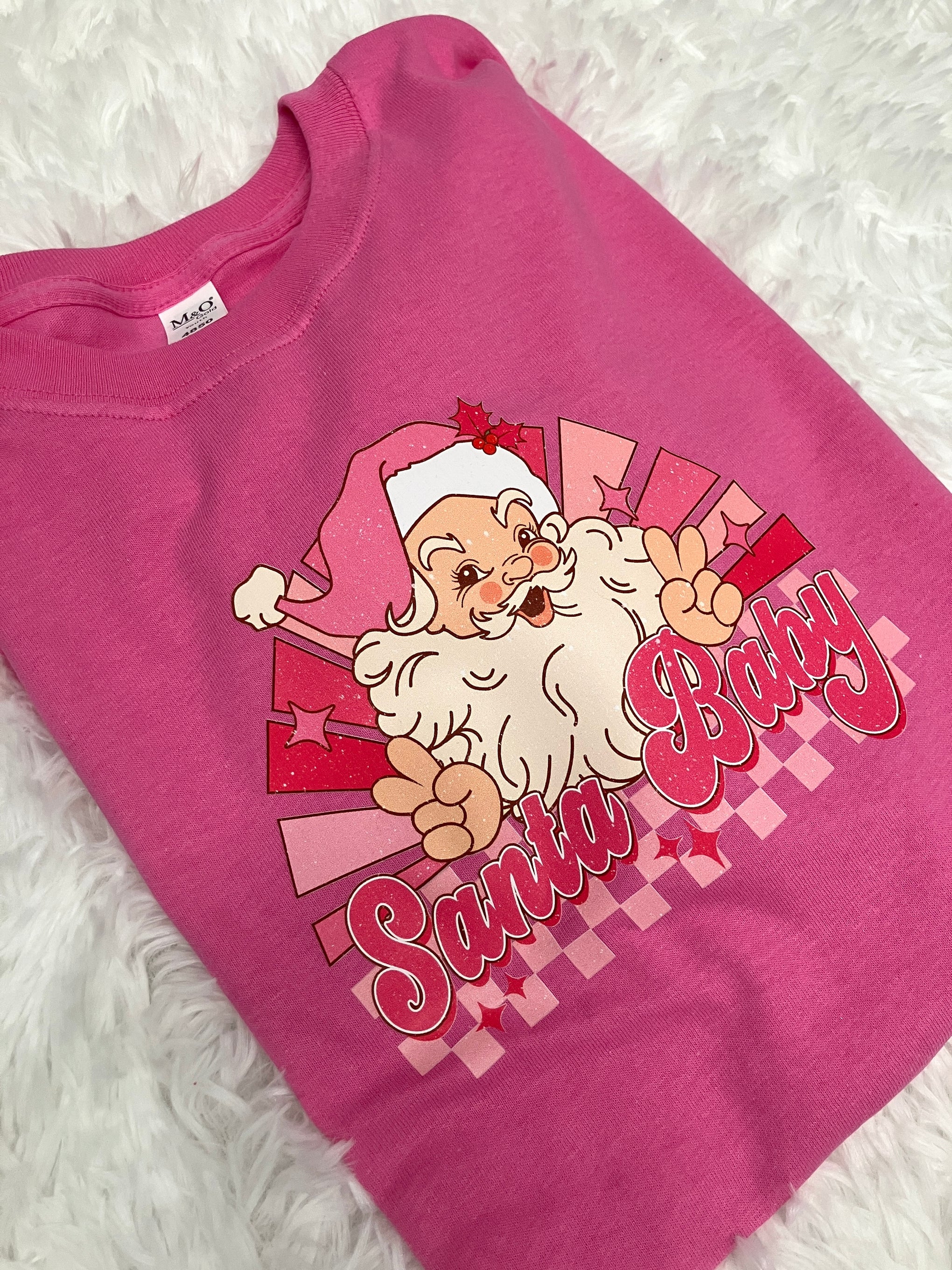 SANTA BABY PINK YOUTH TEE