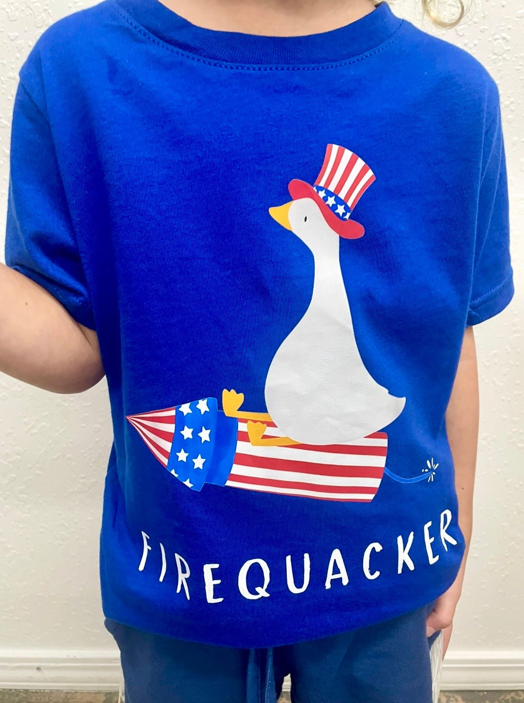 FIREQUACKER TODDLER TEE BLUE