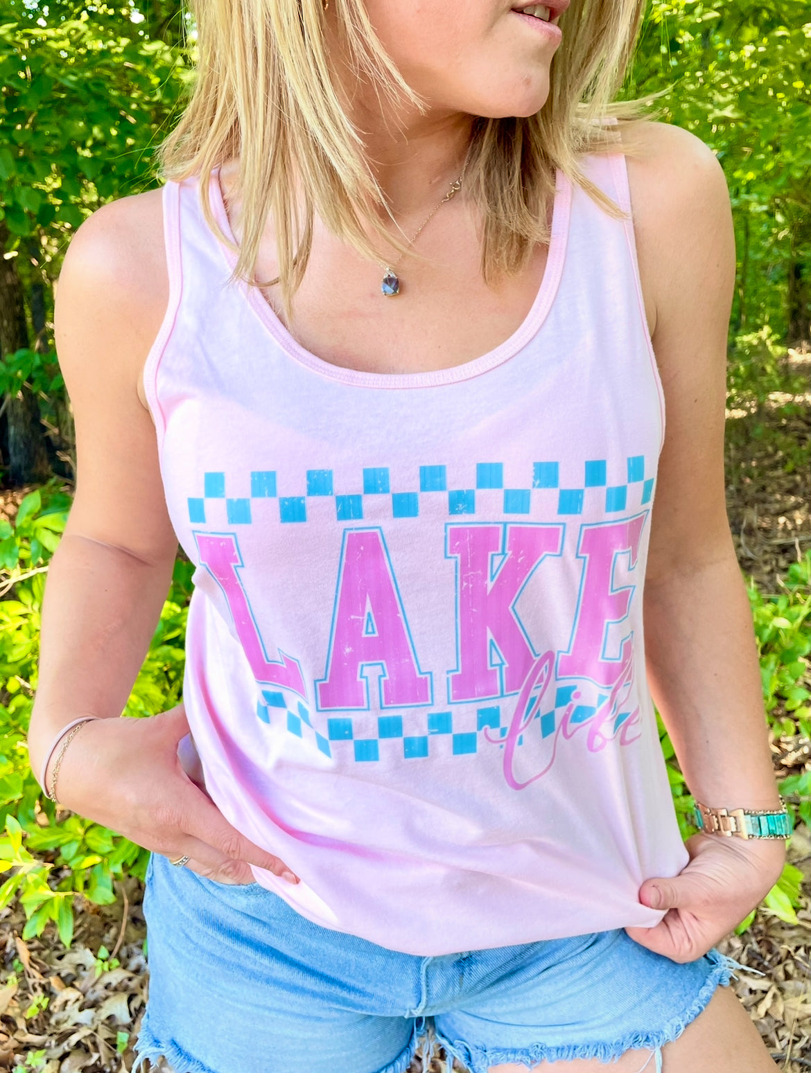 LAKE LIFE PINK TANK