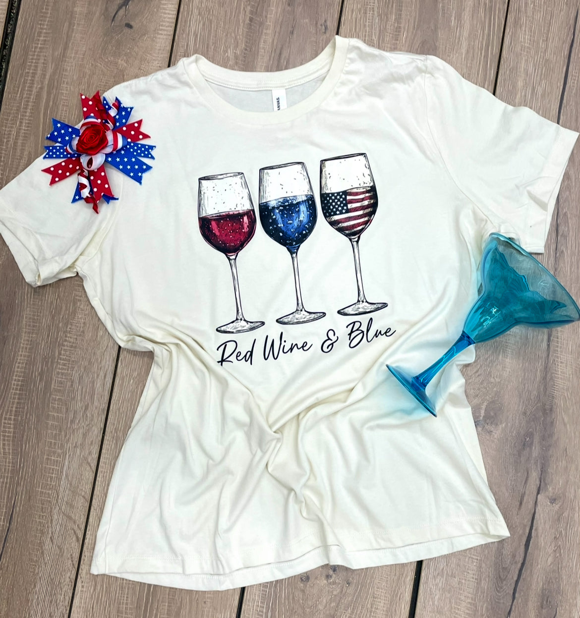 RED WINE & BLUE TEE
