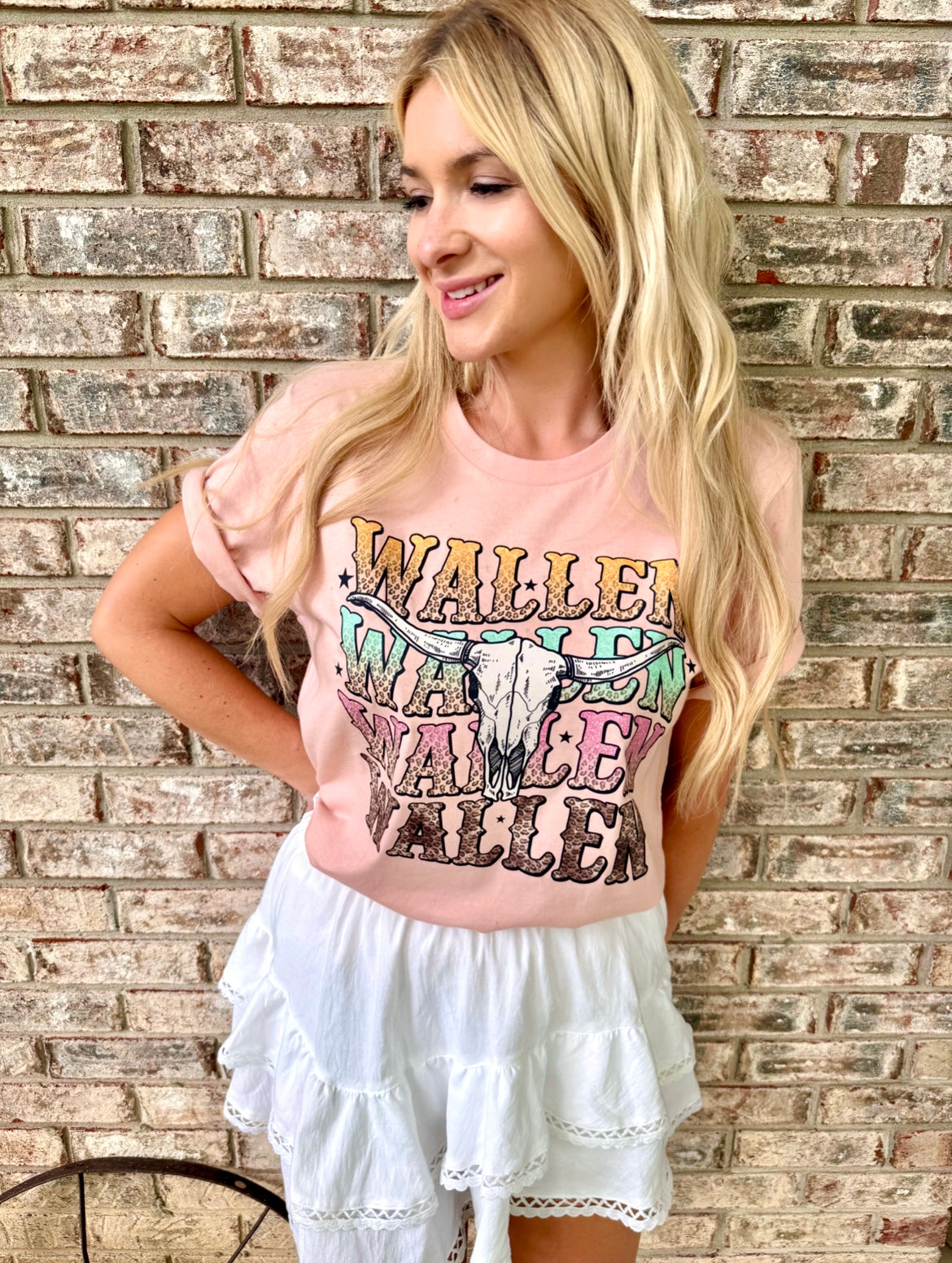 WALLEN PEACH TEE