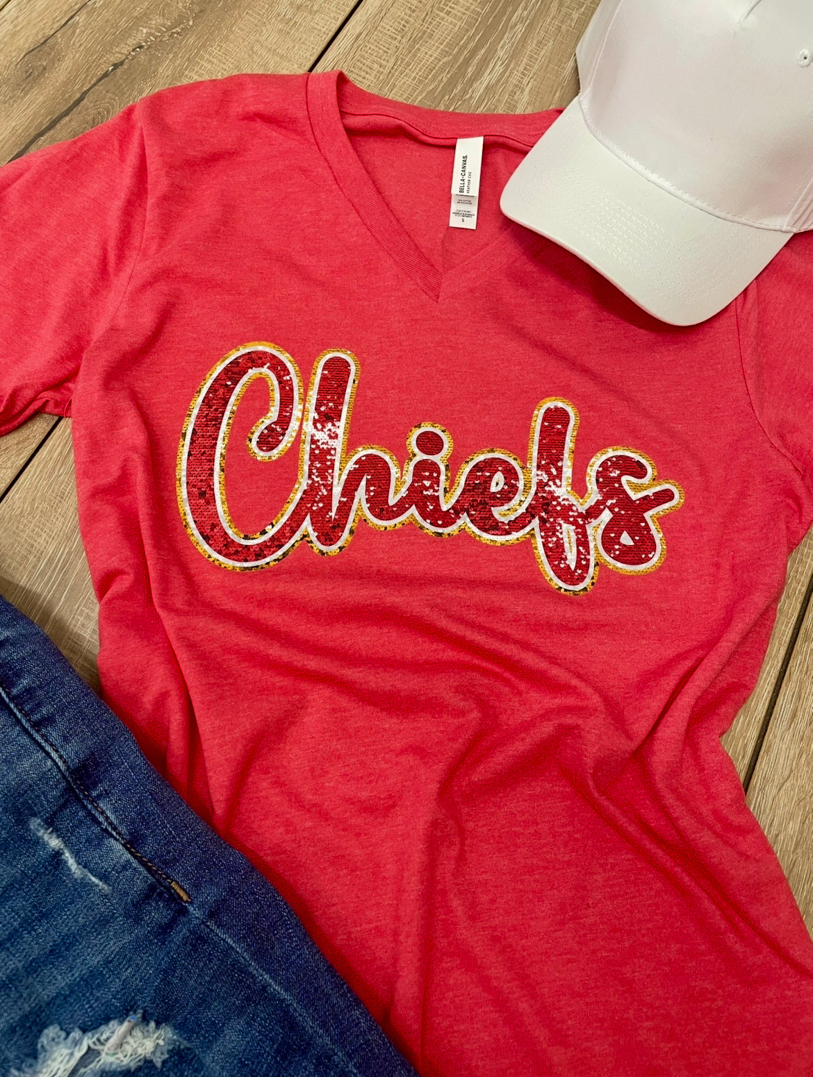 CHIEFS SEQUENCE V-NECK TEE