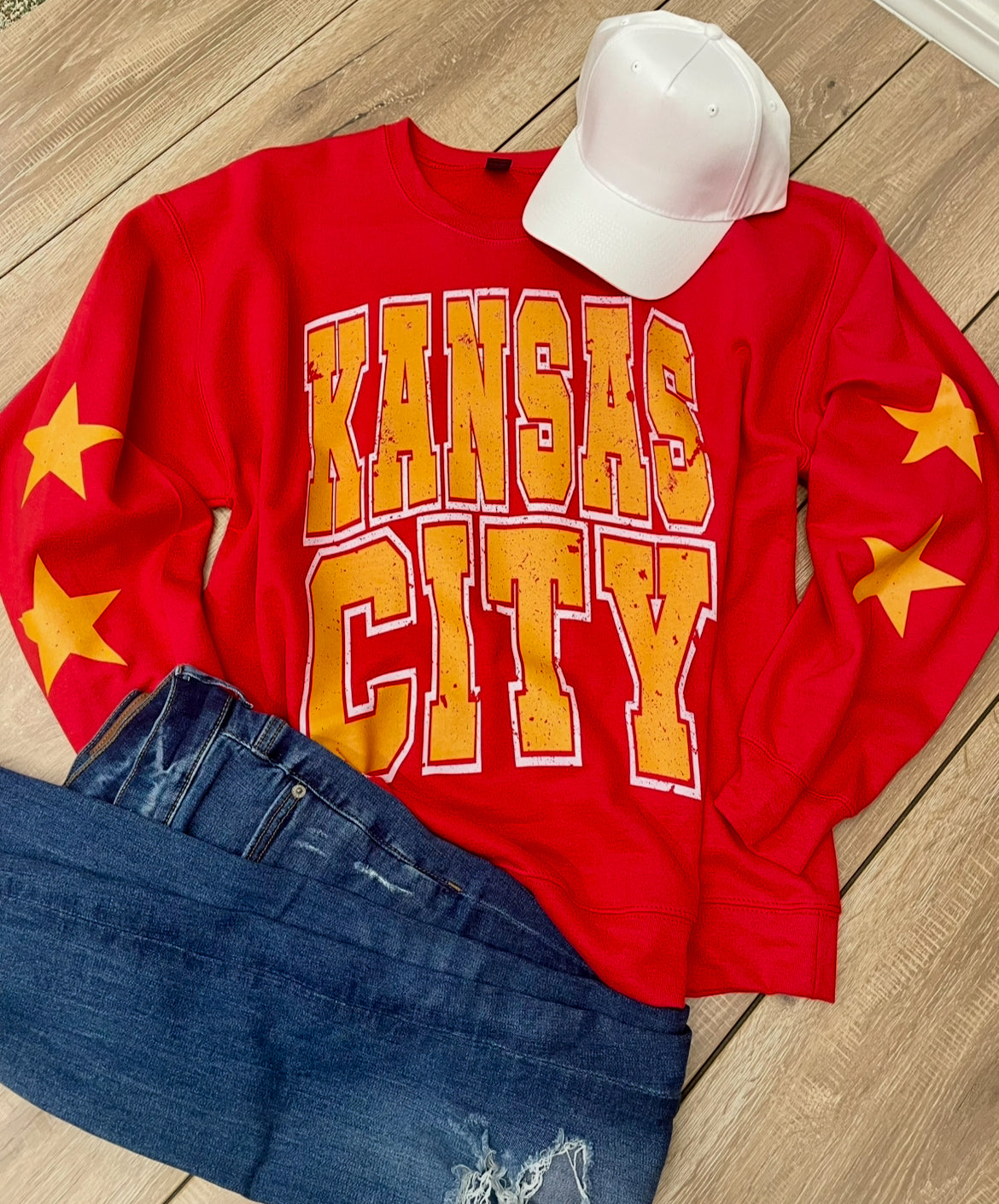 KANSAS CITY STAR SLEEVE SWEATSHIRT