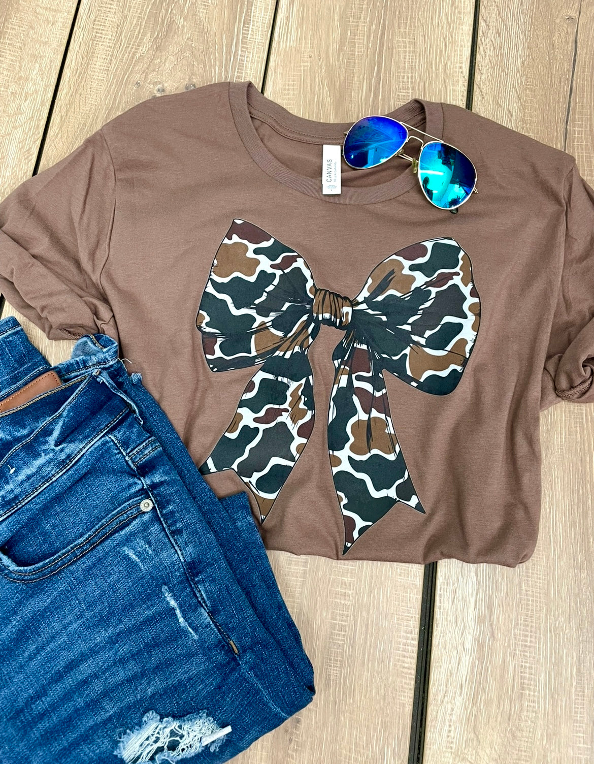 CAMO BOW TEE