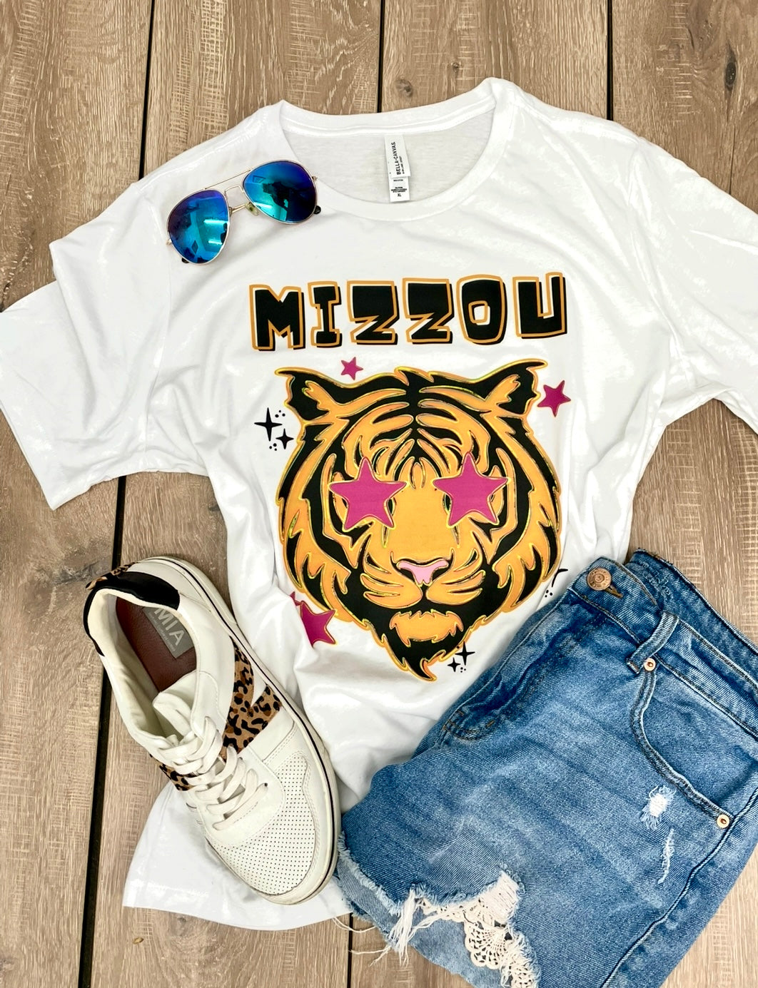 MIZZOU PINK STAR TEE