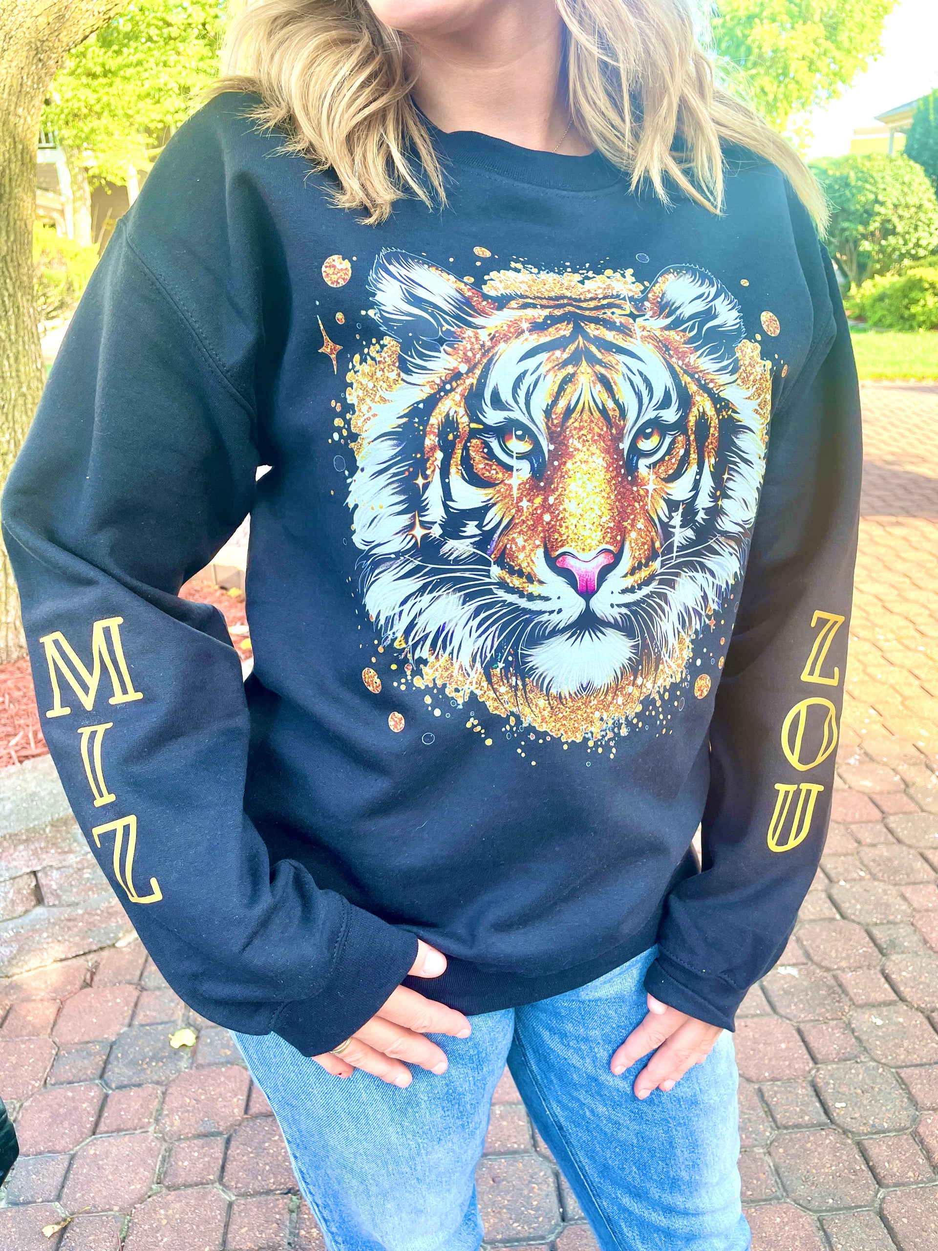 TIGER MIZZOU SLEEVE SWEATSHIRT