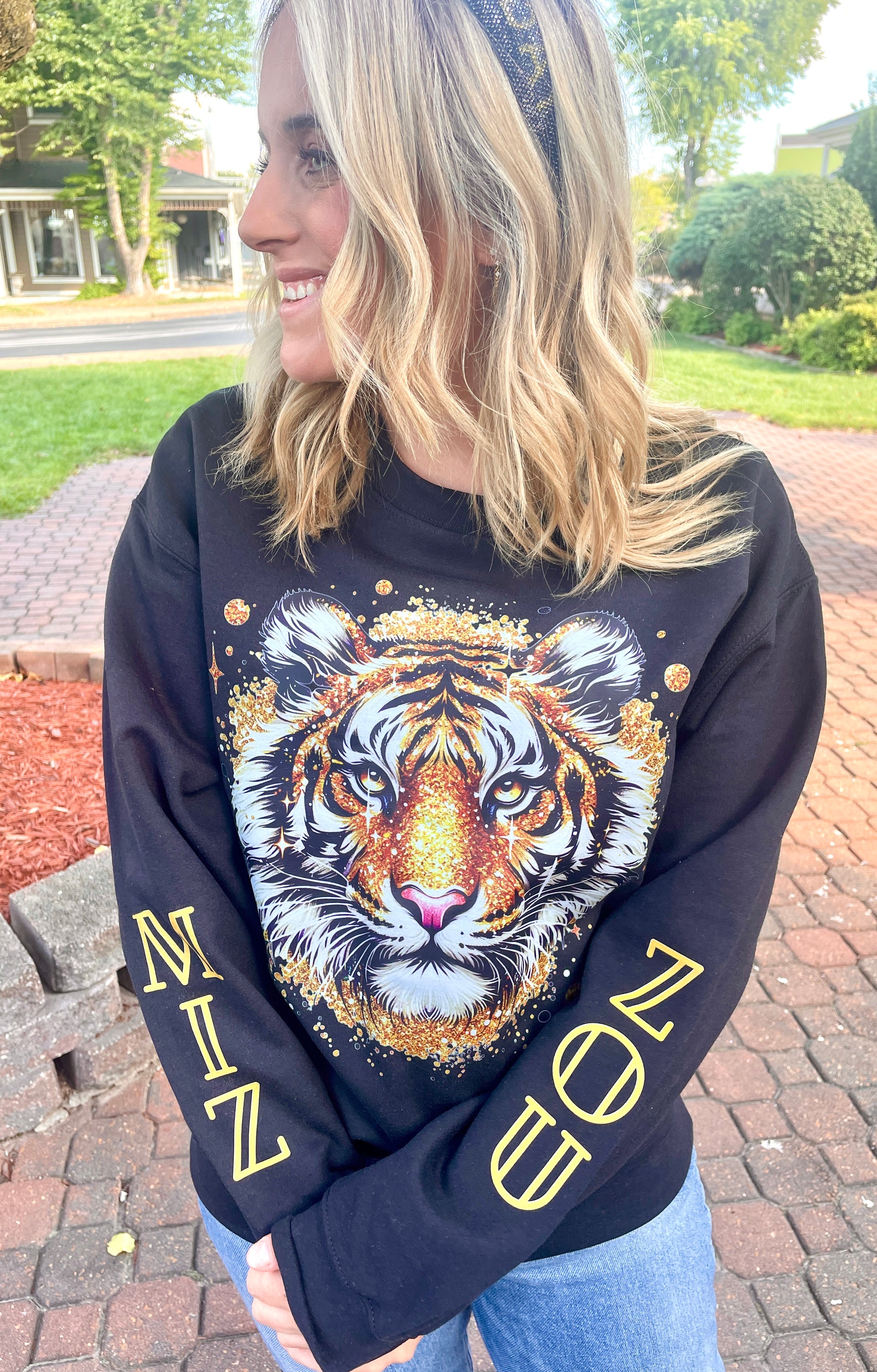 TIGER MIZZOU SLEEVE SWEATSHIRT