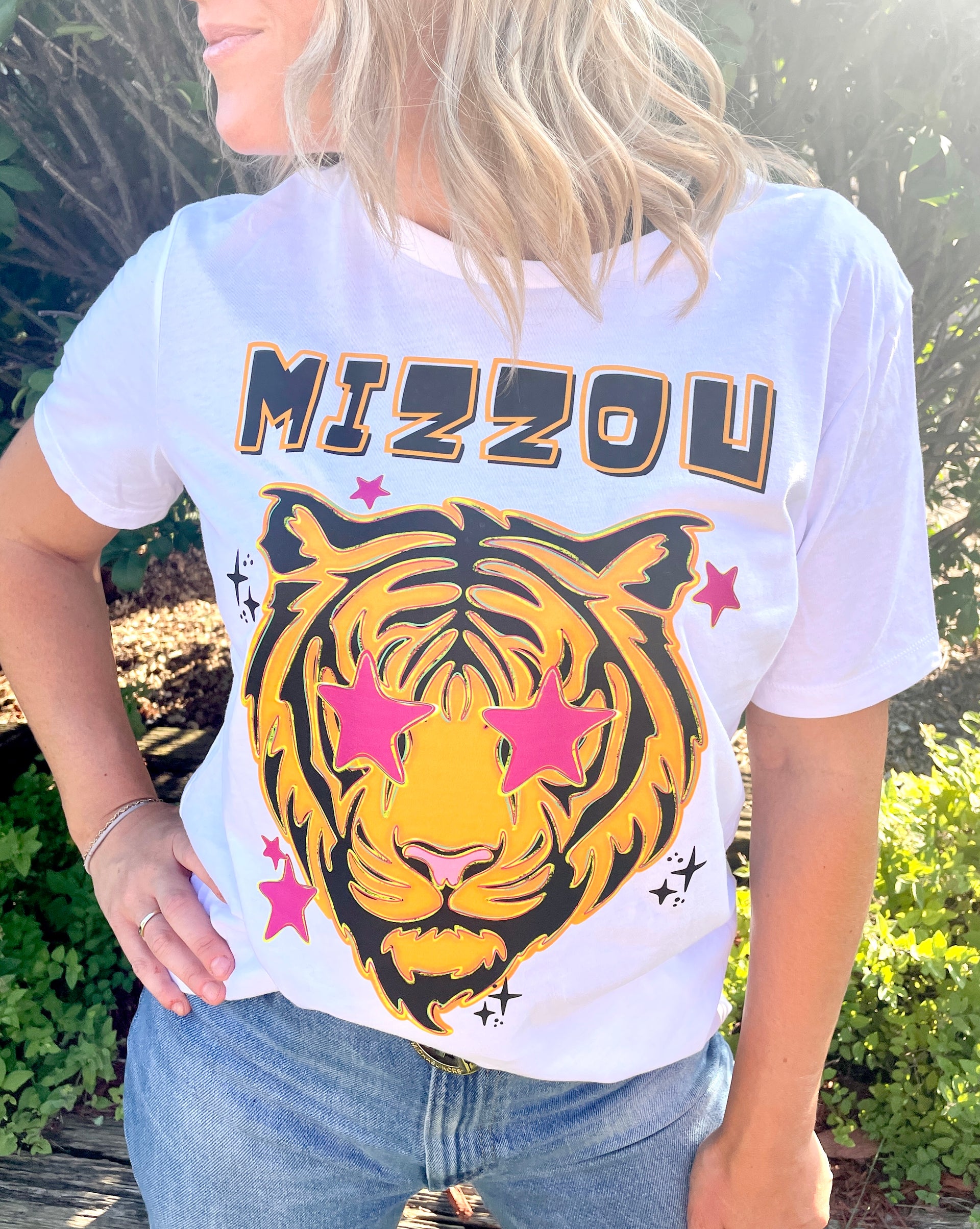 MIZZOU PINK STAR TEE