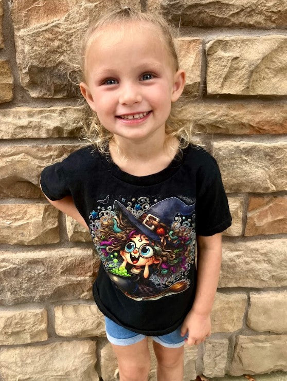 CRAZY HAIR WITCH HALLOWEEN YOUTH TEE