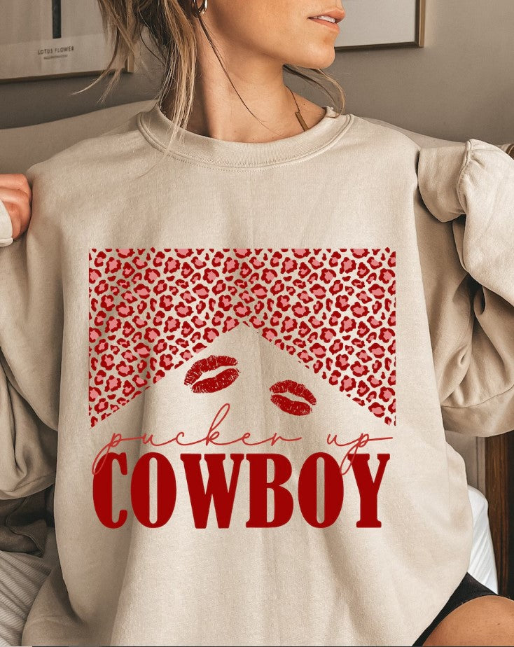 PUCKER UP COWBOY SWEATSHIRT