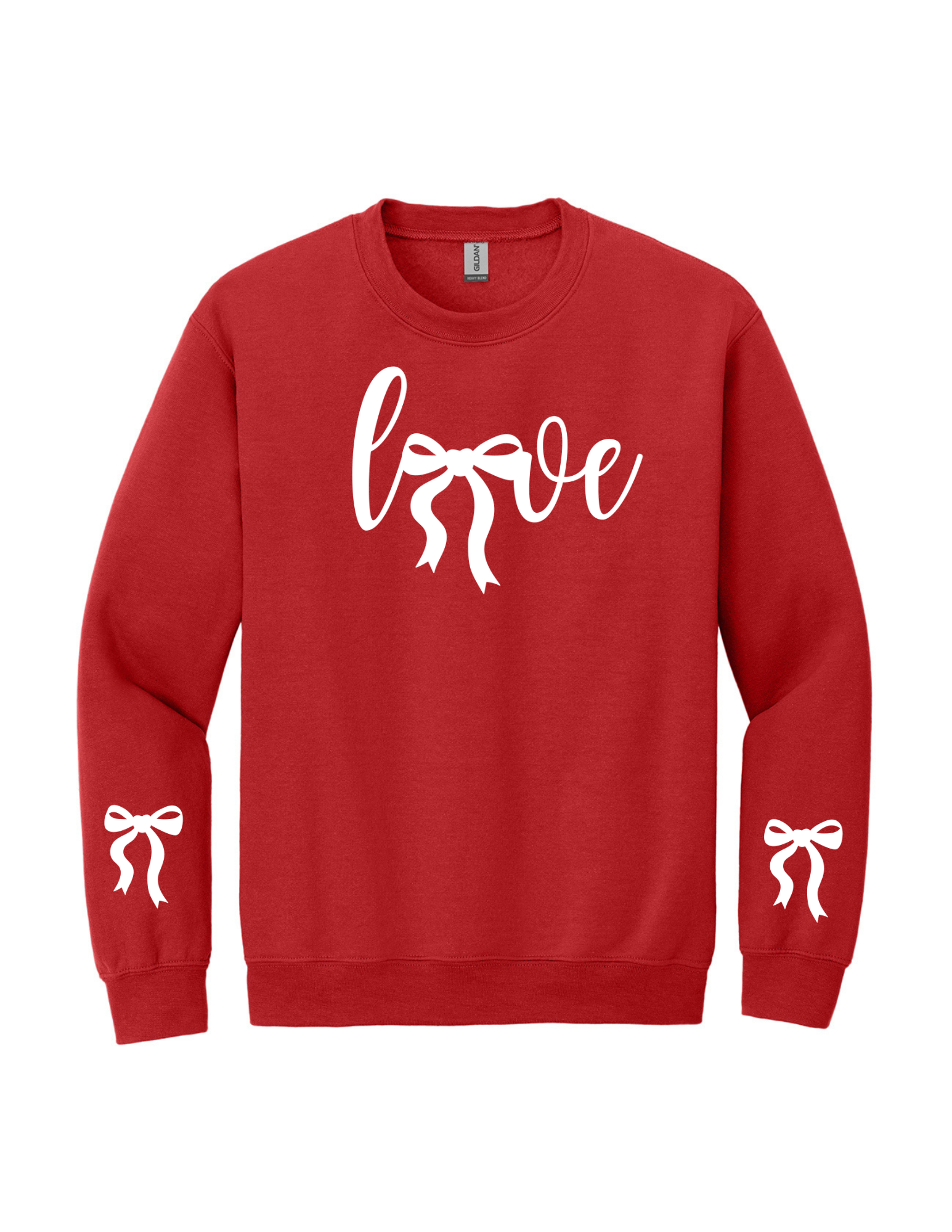LOVE SCRIPT RED SWEATSHIRT