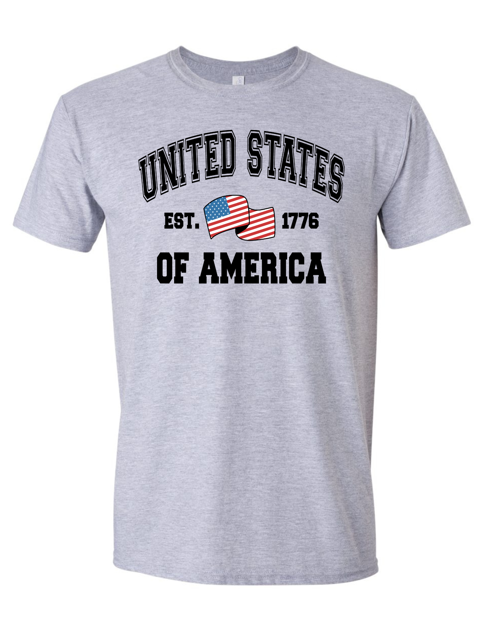 UNITED STATES OF AMERICA GREY TEE