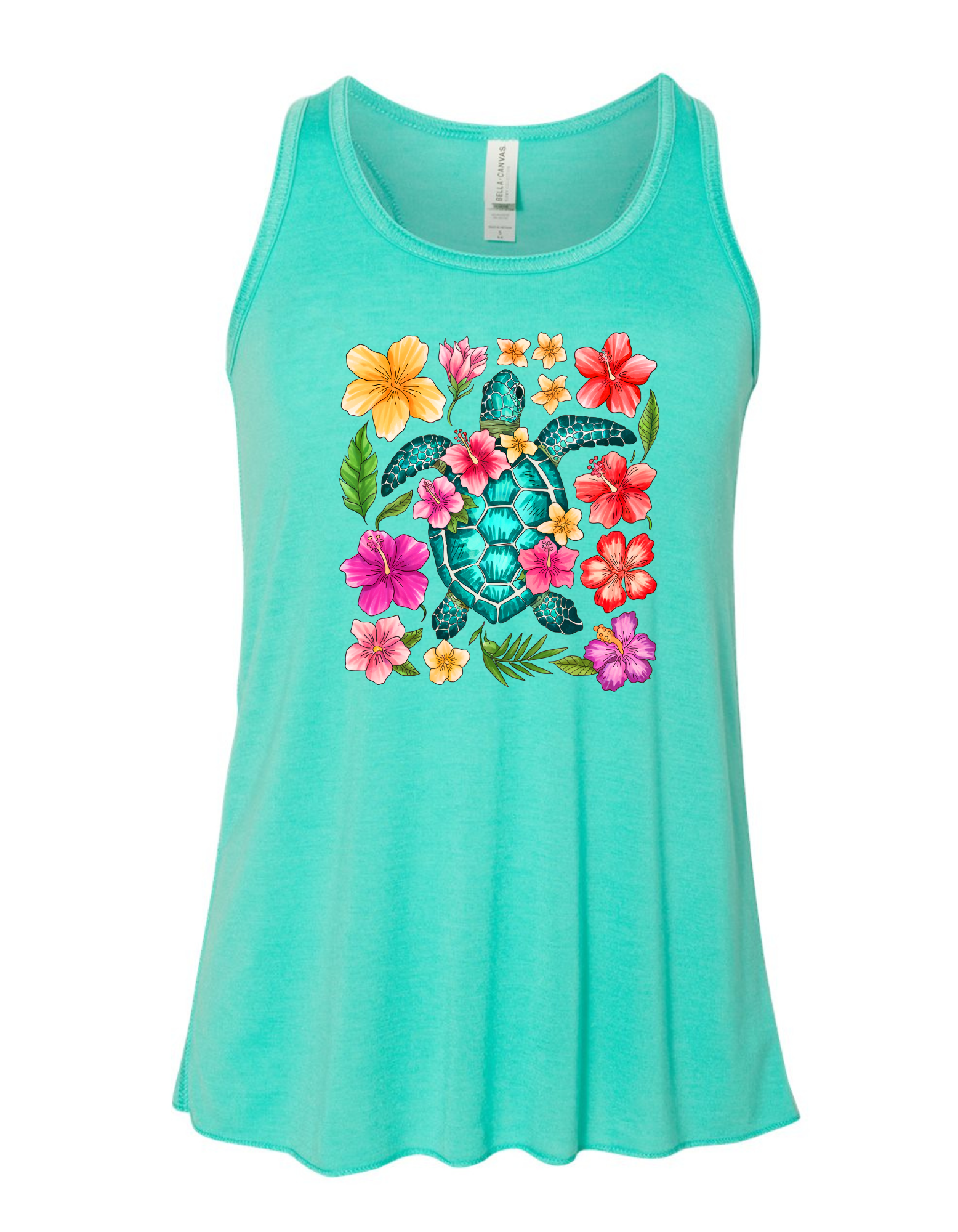 FLORAL TURTLE YOUTH TANK